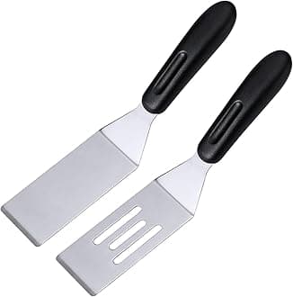 2 Pack Mini Spatula Stainless Steel Small Spatula For Kitchen, Metal Spatula For Cooking Brownie Cookie Lasagna, Pie Server, Cake & Pancakes Serving Spatulas