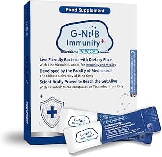 – Immunity+ (SIM01) | Digestive Probiotics and Prebiotics with Zinc, Vitamin B6 and B1 for Immunity and Energy | 7 sachets