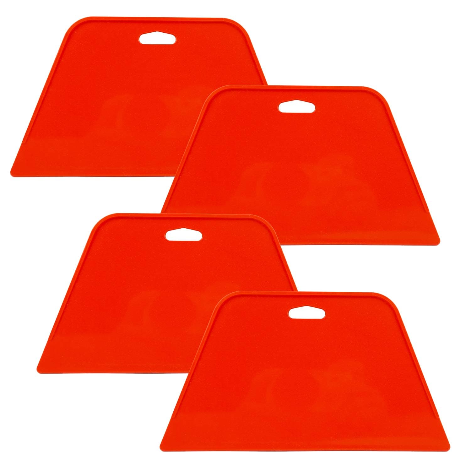 CARTINTS Wallpaper Smoothing Tools Plastic Hard Scraper for Adhesive Wallpaper Contact Paper Application Installing Window Film Craft Vinyl and Painting 4 Pack