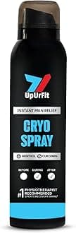 Rapid Pain Relief Cryo Spray | Quick Pain Freeze and Anti-inflammatory action | Cryotherapy - Soothing Relief for Strains, Sprains & Knocks | Menthol & Curcumin infused (150ml)
