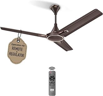 KUHL Prima A1 Duo 1200MM 65% Power Saving BLDC Ceiling Fan | BEE 5 Star Rated & ISI Marked | 29W | High Air Flow & Low Noise | Remote & Regulator Operated | 5 Year Warranty on Motor | Espresso