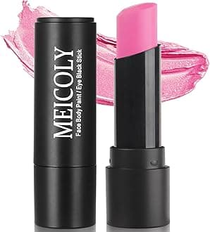 MEICOLY Hot Pink Face Body Paint Stick,Face Paint for Halloween SFX Cosplay Makeup,Pink Accessories for Spirit Week,Eye Black Baseball/Softball/Football/Lacrosse
