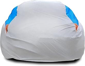 MORNYRAY Waterproof Car Cover All Weather Snowproof UV Protection Windproof Outdoor Full car Cover, Universal Fit for Sedan (Silvery, A0-Fit Sedan Length(Up to 153 inch)