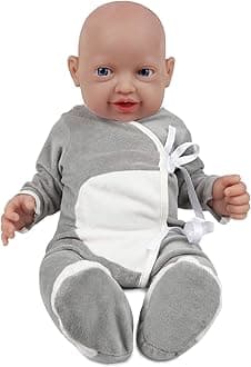 Vollence 20 inch Full Silicone Baby Dolls Realistic, Not Vinyl Dolls, Real Realistic Lifelike Silicone Baby Doll for Child Christmas, Children's Day - Boy