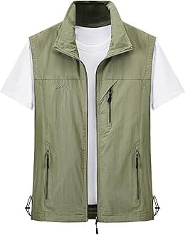 Men's Golf Lightweight Photo Vest Fishing Travel Safari Vest