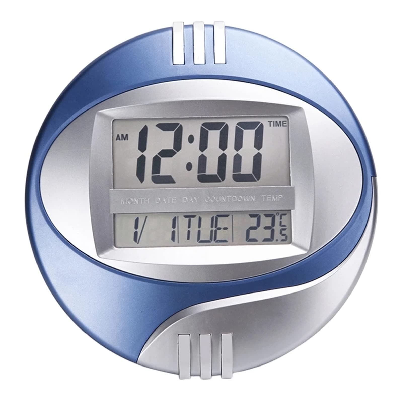 Temperature Display Digital Wall Electronic Clock LCD Moderne Calendar LED Bracket Watch Mute of Home Office Decoration