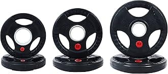 Olympic Cast Iron Plate Weight Plate for Strength Training and Weightlifting, Multiple Sizes