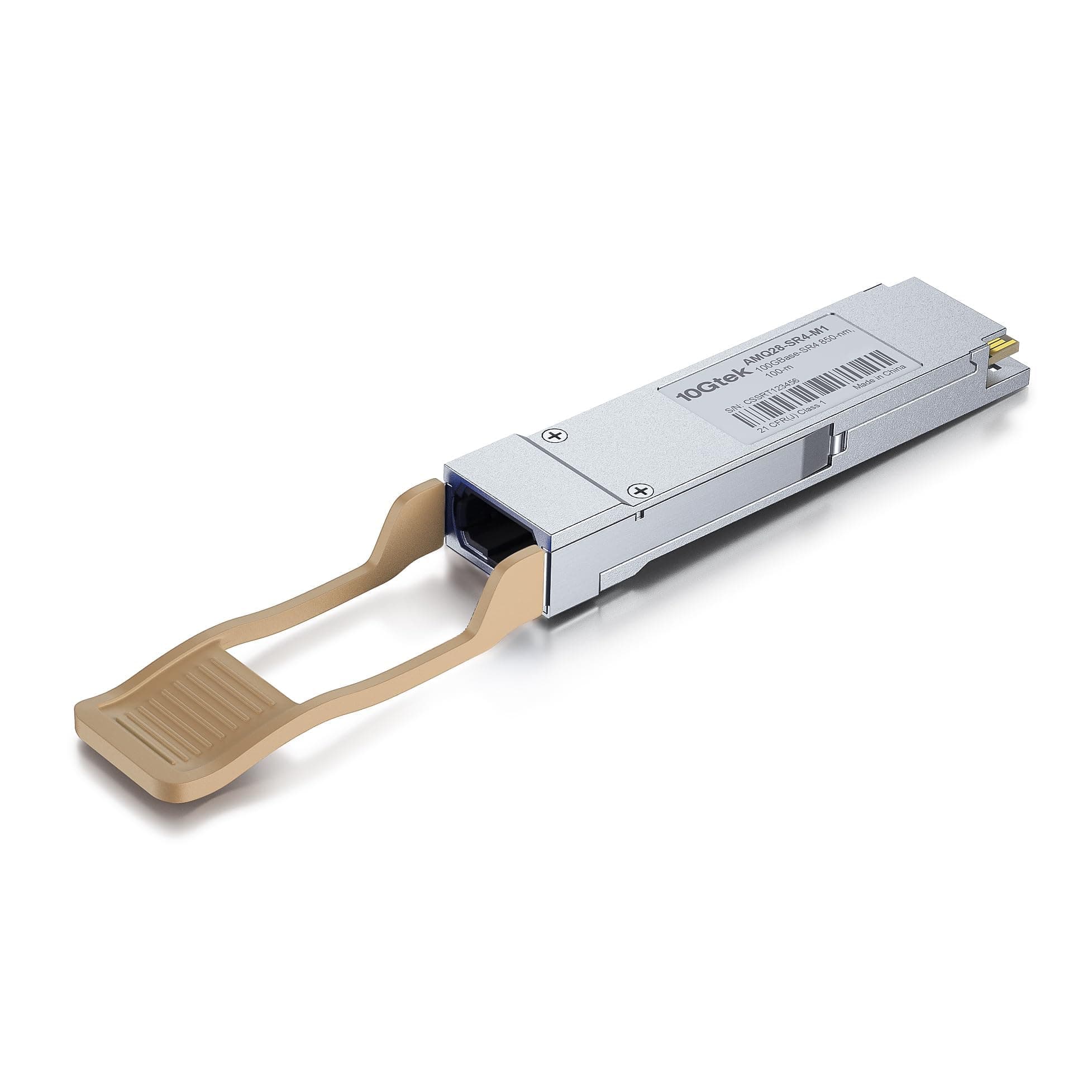 10Gtek QSFP28 100GBASE-SR4 Transceiver, 100G MPO MultiMode Optical Fiber Module for Cisco QSFP-100G-SR4-S, 850nm, DDM, 100m