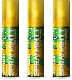 Spraymintt Mouth Freshener | Mukhwas | Breath Freshener | Oral Hygiene |175+ sprays of instant long lasting with Zero Calories Freshness | Aamburst flavour | 15g - pack of 3