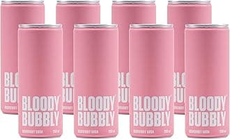 BLOODY BUBBLY GRAPEFRUIT SODA | Naturally Flavoured Soda | 44 Cal Per Can | No Added Artificial Flavours, Colours & Preservatives (250ml Each_Pack of 8)