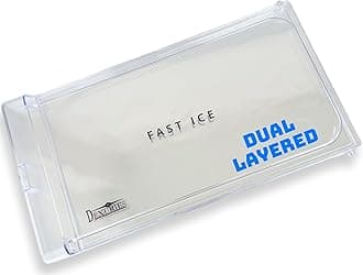 Glossy Crystal Clear Dual Layered Freezer Door ICE Cooling for Whirlpool Direct Cool Single Door Fridge/Refrigerator (Round Lock) Match Size & Shape ((Whirlpool Gen-Y Size 36CM X 18.8CM))