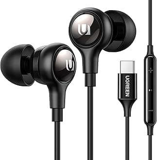 UGREEN HiTune USB C Headphones with Microphone Type C Wired Earphones Compatible with iPhone 17 Pro Max/17 Pro/17 Air/17/16 15 Galaxy S25 S24 Ultra/FE S20 iPad Pro 2024/2021 iPad Air 5/4 Pixel 10/9/7