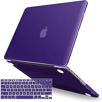 IBENZER Compatible with MacBook Pro 13 Inch Case 2015 2014 2013 end 2012 A1502 A1425, Hard Shell Case with Keyboard Cover for Old Version Apple Mac Pro Retina 13, Ultra Purple, R13UAPU+1
