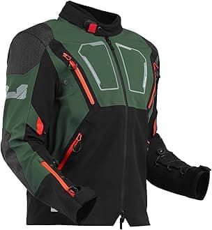 ROYAL ENFIELD ADVENTURER XT RIDING JACKET | Superfabric: High abrasion resistance | Waterproof & Detachable Winter/Thermal liner | Level 2 Protectors: Shoulder & Elbow |Ventilation all over|OLIVE 3XL