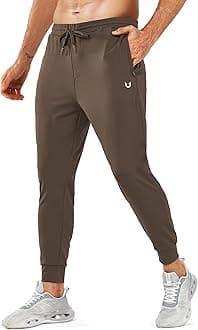 NORTHYARD Men's Joggers Pants with Zipper Pockets Lightweight Sweatpants Athletic Running Workout Track Pants for Men