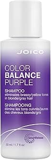 Joico Color Balance Purple Shampoo | For Cool Blonde, Gray Hair | Eliminate Brassy Yellow Tones | Boost Color Vibrancy & Shine | UV Protection | With Rosehip Oil & Green Tea Extract | 1.7 Fl Oz