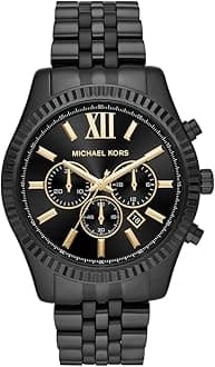 Lexington Watch für Herren, 44mm Quarz-Chronographenwerk mit Edelstahlarmband