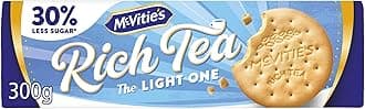 – McVitie's Rich Tea Biscuits, The Light One, 30% Less Sugar, 300 g (Pack of 1)
