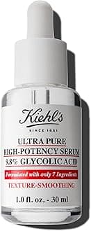 Ultra Pure High-Potency 9.8% Glycolic Acid Serum, Concentrated Face Serum To Exfoliate For Glowy Skin, Visibly Smooths Skin Texture & Boosts Glow, All Types, Fragrance-Free - 1 Fl Oz