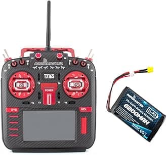TX16S MKII MAX with AG01 Hall Gimbals Radio Control System ExpressLRS or Multi-Protocol 4in1 (4in1 Mode 2-Red with 6200)