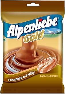 Alpenliebe Gold, Caramel Candy, 132 g (40 Pieces)