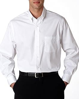Van Heusen Long Sleeve Button Down Pinpoint Shirt