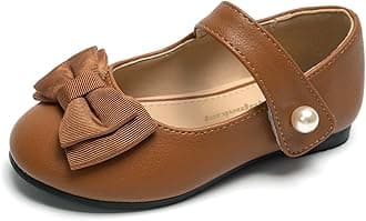 FUNKYMONKEYToddler/Little Girl Mary Jane Dress Shoes Casual Slip on Ballet Flat