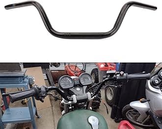 AnXin Motorcycle 7/8" Handlebars Drag High-Rise Tracker Handle Bars Universal For Sportster XL 883 1200 Custom Chopper Cruiser Bobber Softail Dyna Tour Glide Road CG125 Black