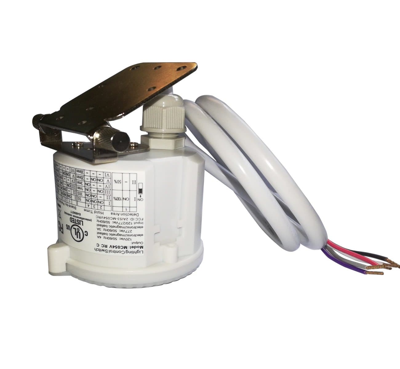 Motion Sensor Switch Automatic Switching Based on Motion and Ambient Light Level for Garages, Warehouses, Hallways, Stairways, AC120-277V, UL Listed (AC-MC054V/C)