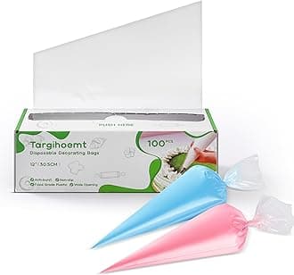 100pcs 12 Inch Disposable Piping Bags - Anti Burst Icing Bags for Cream Frosting, Cakes & Cookies Decoration