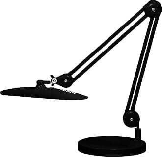 Neatfi XL 2200 Lumens 24W LED Desk Lamp – Shadow-Free Task Lighting | 4-Level Dimming | Home Office & Crafts Use | 50cm Wide Head (Black, Non-CCT with Base)