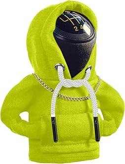 Car Shift Knob Hoodie, Funny Gear Shift Knob Shirt Sweater, Winter Warm Shift Knob Cover Sweater Shirt, Automotive Interior Novelty Accessories Decorations, Universal Fit Knob Cover Gift (Green)