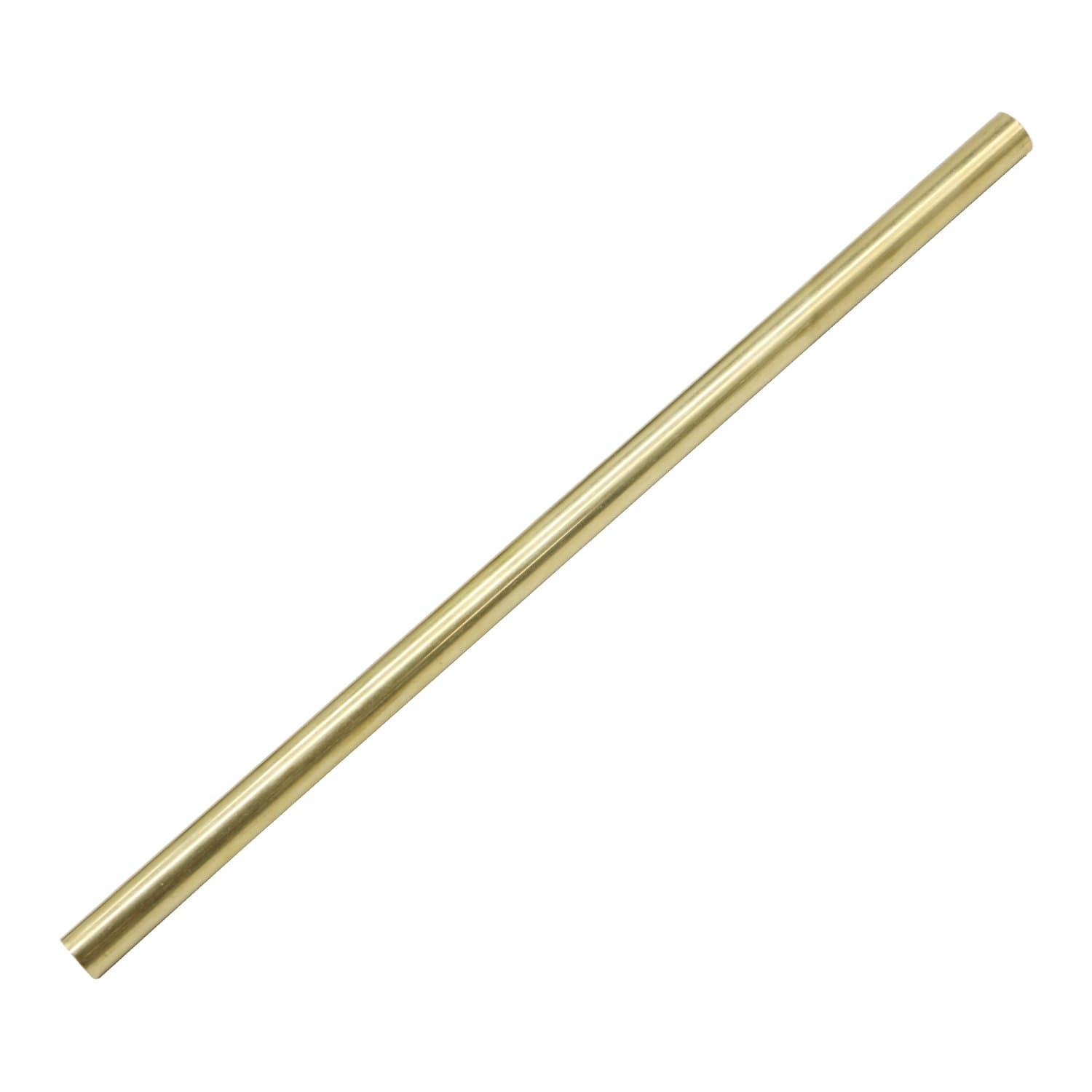 PGCOKO Brass Solid Round Rod Lathe Bar Stock, 1/2 inch in Diameter 12 inch in Length