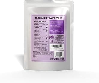 - YULU FOODS Taro Milk Tea 2.2 Lb (1 Count), Powdered Instant Milk Tea Drink Mix, Serve Hot or Cold, Makes Blended Frappe Drinks
