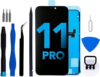 for iPhone 11 Pro Screen Replacement Kit, 5.8" LCD Display 3D Touch Digitizer Assembly with Repair Tools and Frame Adhesive (Model A2215 A2160 A2217)