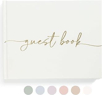 Lamare Guest Book Lined Cream