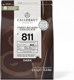 No 811 Finest Belgian Dark Chocolate Callets Couverture 54.5% - 2.5Kg