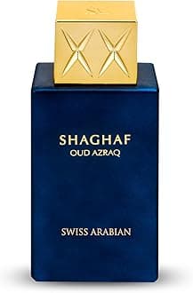 Swiss Arabian Shaghaf Oud for Unisex - 2.5 oz EDP Spray (2.5 Fl Oz (Pack of 1), Shaghaf Oud Azraq)