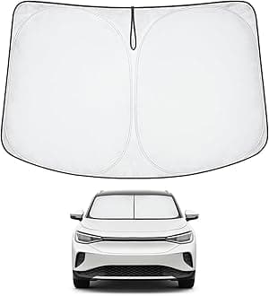 Proadsy Front Windshield Sun Shade Foldable Sunshade Protector Custom Fit 2021-2023 2024 Volkswagen VW ID.4 Accessories 2023 Upgrade