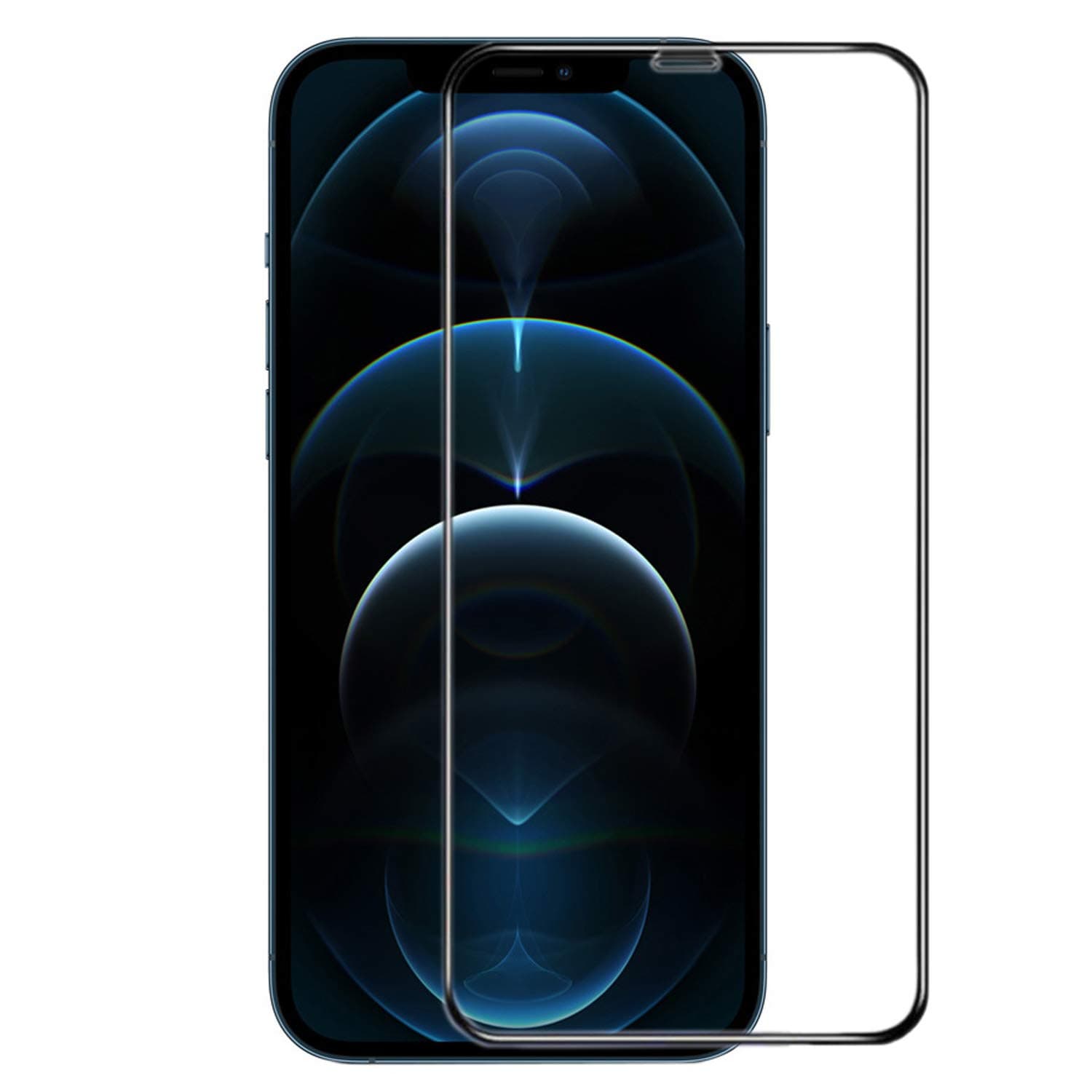 CEDO Tempered Glass for iPhone 12 Pro Max | Screen Protector Full HD Quality Tempered Glass Anti-Scratch Edge to Edge Coverage with Easy Installation Kit (Black)