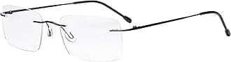 Eyekepper Frameless Reading Glasses for Men Reading - Rectangle Rimless Reader Eyeglasses Brown +0.50