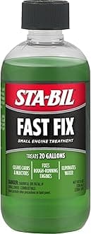 Fast Fix - Small Engine Treatment, Cleans Carburetors and Injectors, Fixes Rough Running Engines, Eliminates Water, Treats Up to 20 Gallons, 8oz (22304), Green