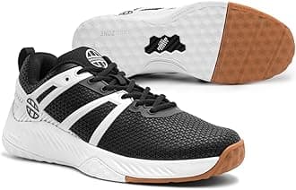 UNSQUASHABLE Tour-TEC PRO Squash Shoes – Designed & Tested Specifically for The Game of Squash – The World’s Most Technically Advanced Specialist Squash Shoe Black White