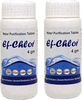 4Gm Overhead & Underground Tank Water Purification Tablets - Combo Pack Of 2 Jars (40 Tablets) | Purify 40000L 1 Tablet Purifies 1000L Reliable Treatment Solution