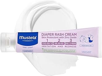 Baby Diaper Rash Cream 123 - Skin Protectant with Zinc Oxide - Fragrance Free & Paraben Free - with 98% Natural Ingredients - Various Packaging