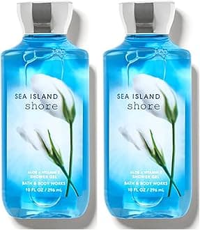 Bath and Body Works Sea Island Shore Shower Gel 10 Oz 2 Pack (Sea Island Shore)