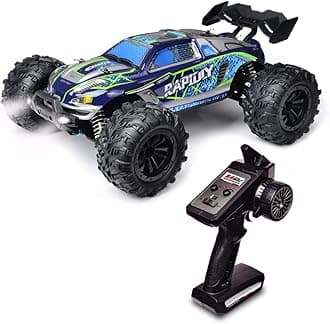 Tygatec Supersonic RC Stunt Car, Hobby Grade 1:16 Scale with Remote Control High Speed Racing Car 2.4GHz, Max Speed Upto 45 km/h,for Boys and Girls Toys Gifts with Cool LED Lighting (Black & Blue)
