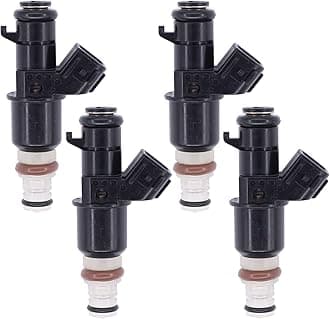 NewYall Pack of 4 Fuel Injector for Honda CR-V 2.4L 2005-2009, Accord 2.4L 2003-2007, Civic 2.0L 2006-2011, Acura RSX 2.0L 2004-2006