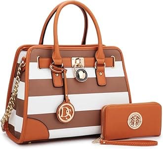 Women Designer Handbags and Purses Ladies Satchel Bags Shoulder Bags Top Handle Bags w/Matching Wallet