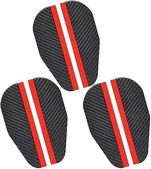 Car Rear View Mirror Rain Visor Guard, Auto Side Mirror Rain Eyebrow Cover,Mirror Visor Guard for Most Car, Truck and SUV,Carbon Fiber (6Pack)